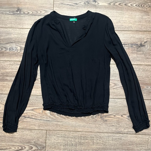 United colors of Benetton modal black loose fit top - Picture 1 of 3